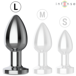 Intense - Plug Anal 10 Vibrations Métal Avec Télécommande L